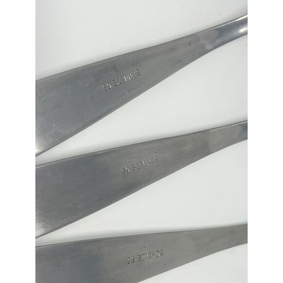 Schulze 66 BWU Germany Vintage Rare Stainless Steel Table Spoons 8.5” Set Of 5 - Picture 8 of 8